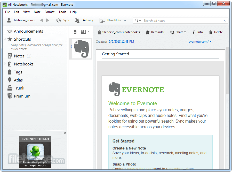 Evernote app download